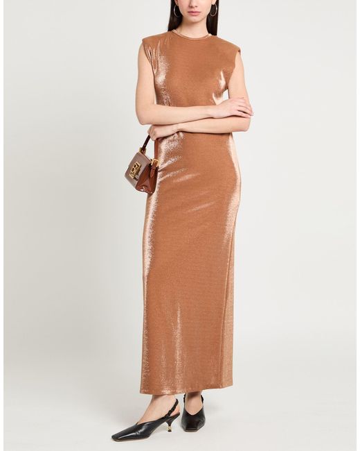 Alysi Brown Maxi Dress