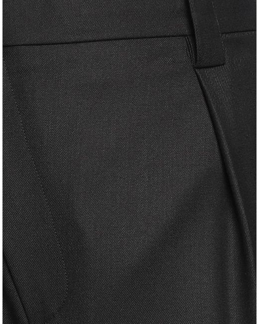Victoria Beckham Black Pants Polyester, Virgin Wool, Elastane