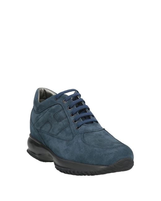 Hogan Blue Sneakers Leather