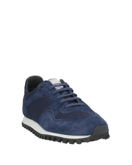 Spalwart Blue Midnight Sneakers Leather, Textile Fibers for men