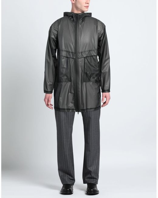 Y-3 Gray Overcoat & Trench Coat for men