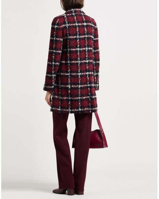 Dolce & Gabbana Red Brick Coat Alpaca Wool, Wool, Polyamide