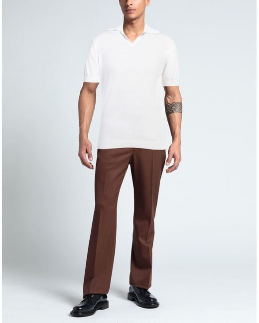 Bl'ker White Sweater Cotton for men