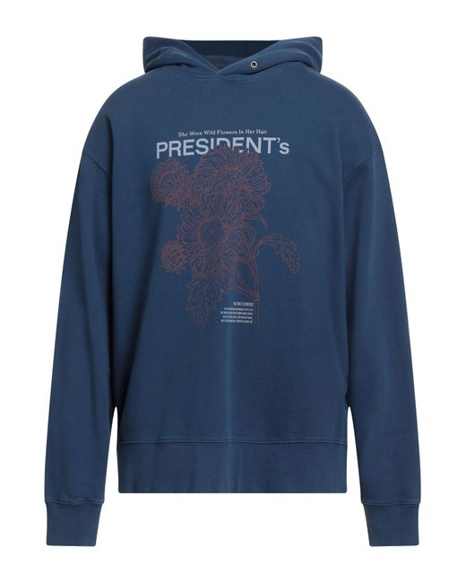 President's Blue Sweatshirt Cotton for men