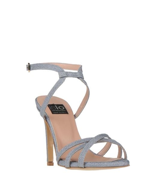 Islo Isabella Lorusso Metallic Sandals Textile Fibers