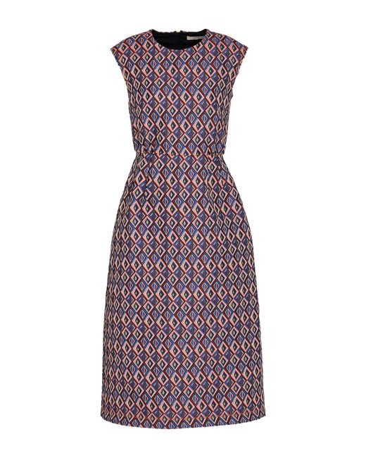 ODEEH Purple Midi Dress