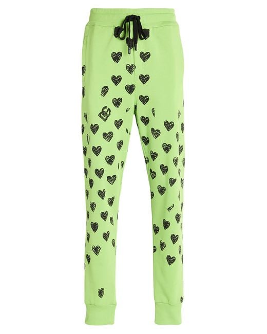 Dolce & Gabbana Green Light Pants Cotton for men