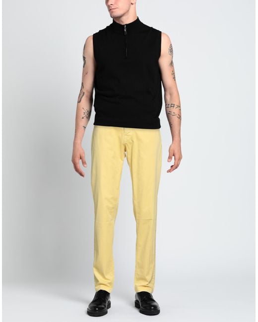 Marco Pescarolo Yellow Trouser for men