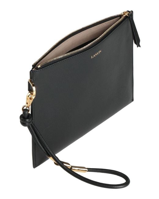 Lanvin Black Handbag Calfskin, Brass