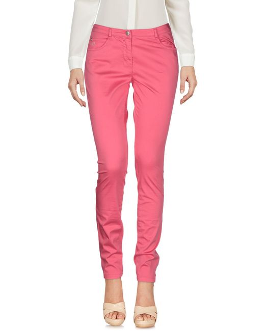 AT.P.CO Casual Pants in Fuchsia (Pink) - Lyst