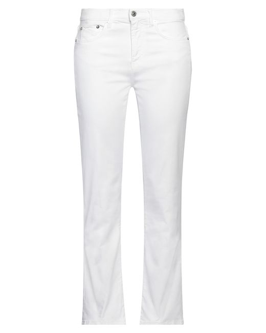 Roy Rogers White Pants Cotton, Lyocell, Elastane