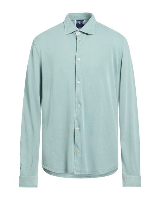 Fedeli Blue Shirts for men