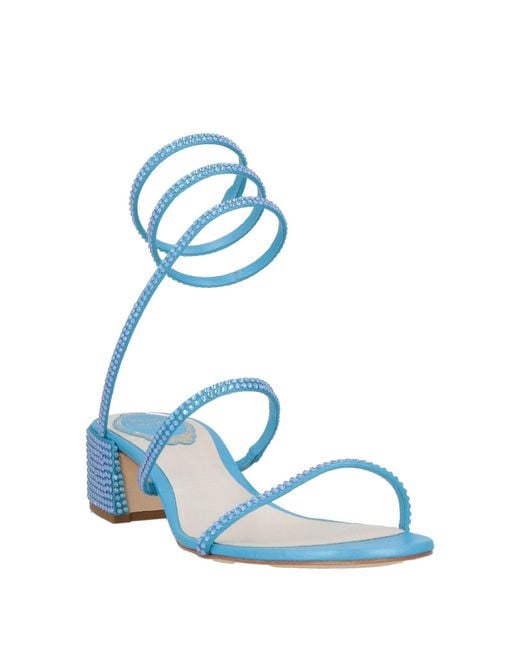 Rene Caovilla Blue Sandals