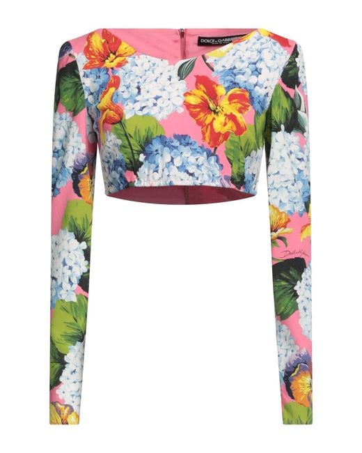Dolce & Gabbana Pink Top Viscose, Elastane