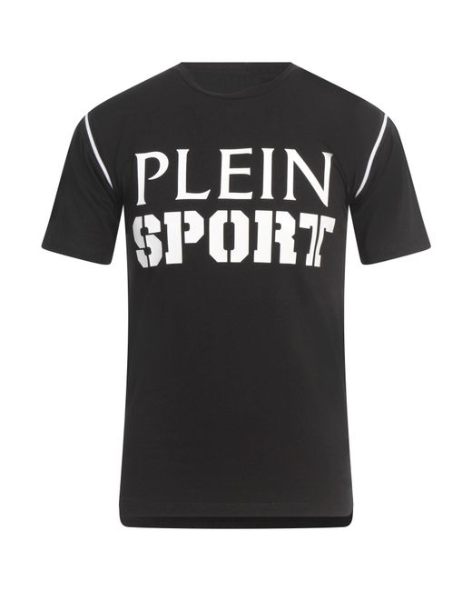 Philipp Plein Black T-Shirt Cotton, Elastane, Polyester for men
