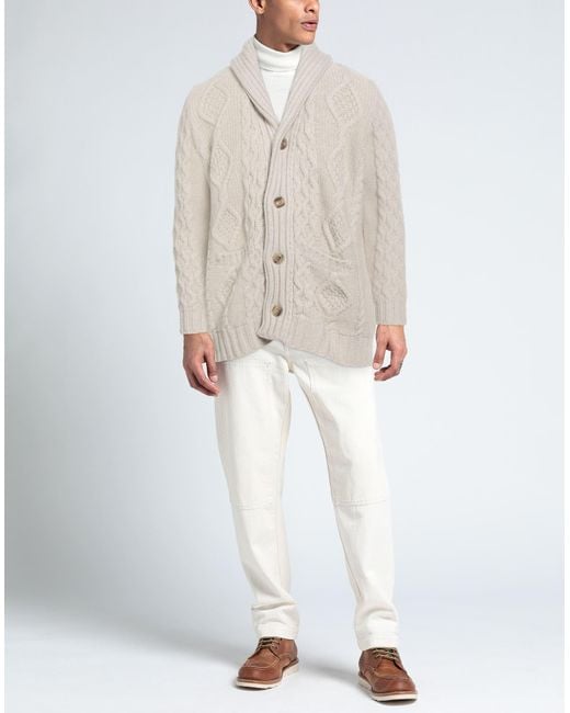 FILIPPO DE LAURENTIIS Strickjacke in White für Herren