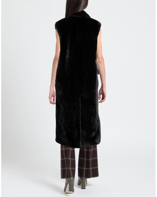 BCBGMAXAZRIA Black Shearling & Teddy