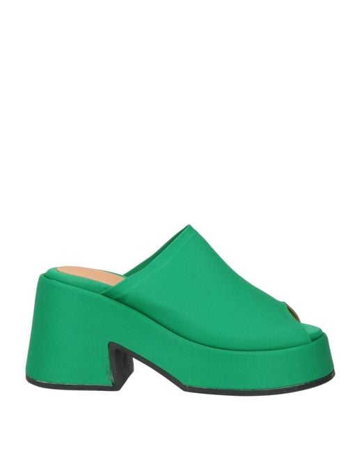 Ganni Green Sandals