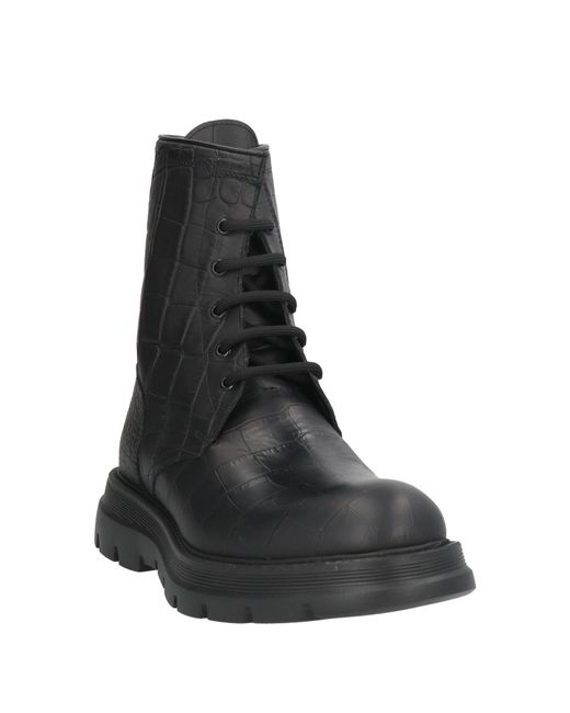 MICH SIMON Black Ankle Boots for men