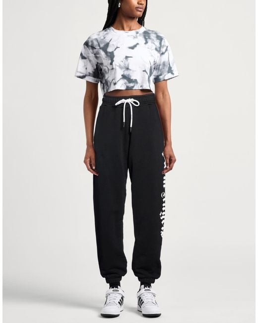 Palm Angels Black Pants Cotton