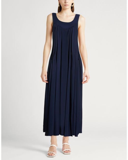 Ballantyne Blue Maxi Dress Polyester