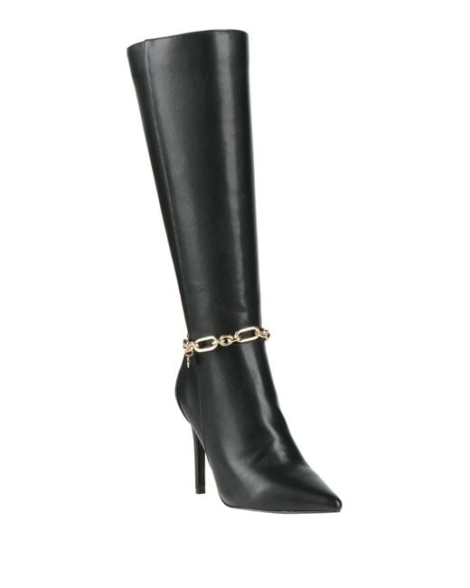 GAUDI Black Boot Textile Fibers