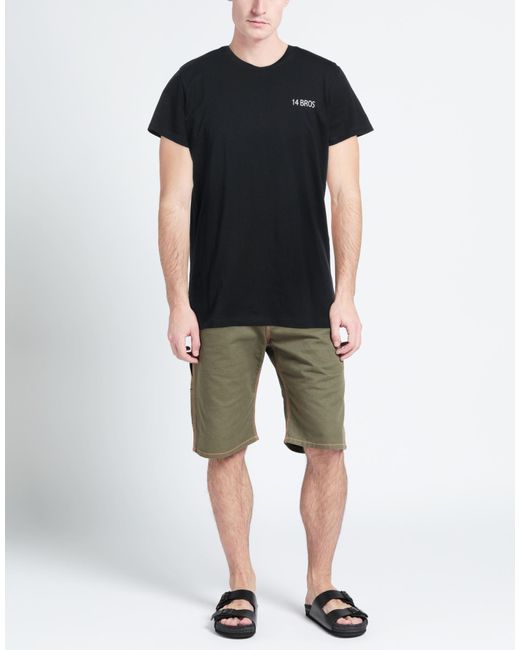 14 Bros Black T-shirt for men