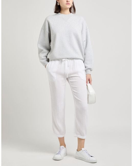 Honorine White Pants Cotton