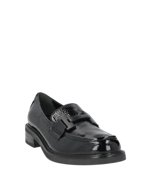 Bruglia Black Loafers Leather