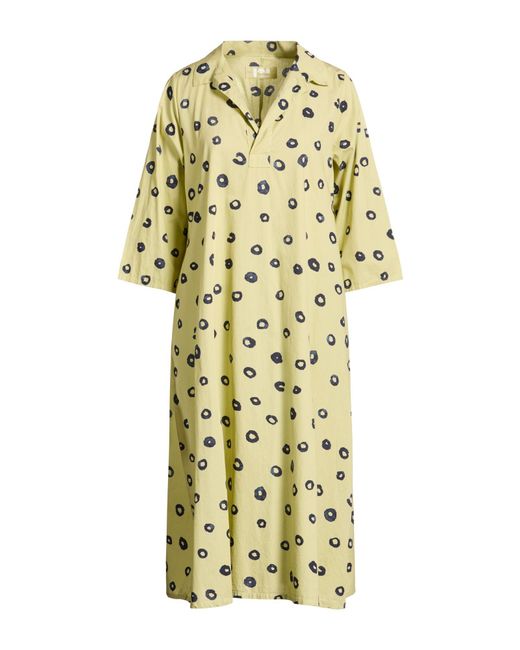 Labo.art Metallic Midi Dress Cotton