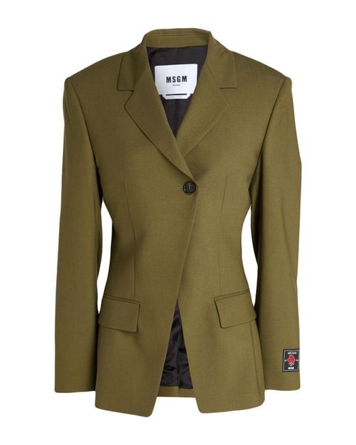 Blazer MSGM en coloris Green