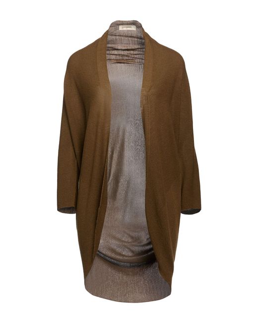 Gentry Portofino Brown Cardigan Cashmere