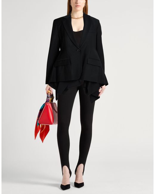 MEIMEIJ Black Blazer Wool, Polyester, Elastane, Acetate