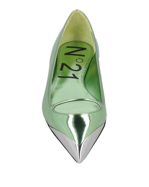 N°21 Green Ballet Flats
