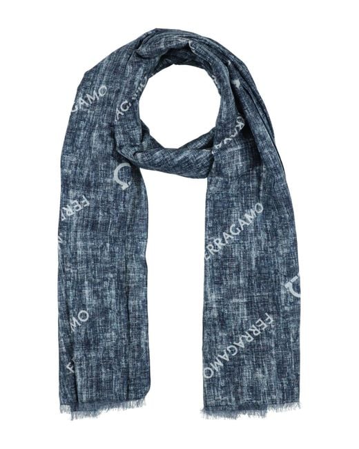 Ferragamo Blue Scarves