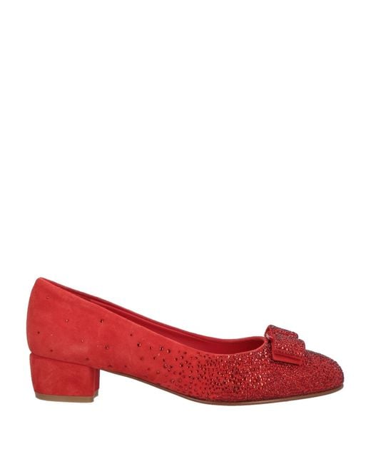 Ferragamo Red Pumps