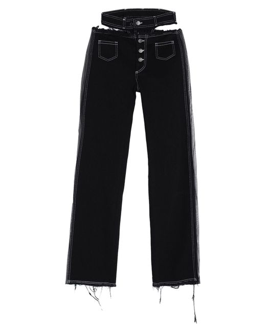Pantalon en jean Julfer en coloris Black