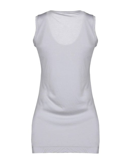 Rossopuro Gray Tank Top Modal, Polyamide
