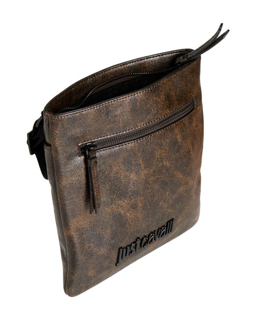 Just Cavalli Brown Cross-Body Bag for men