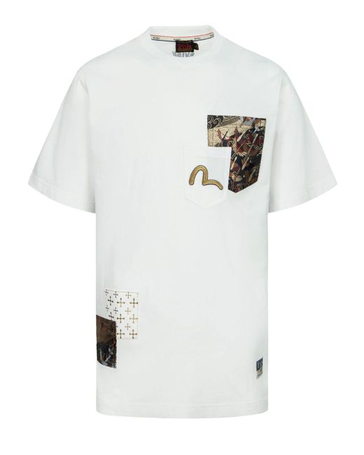 T-shirt di Evisu in White da Uomo