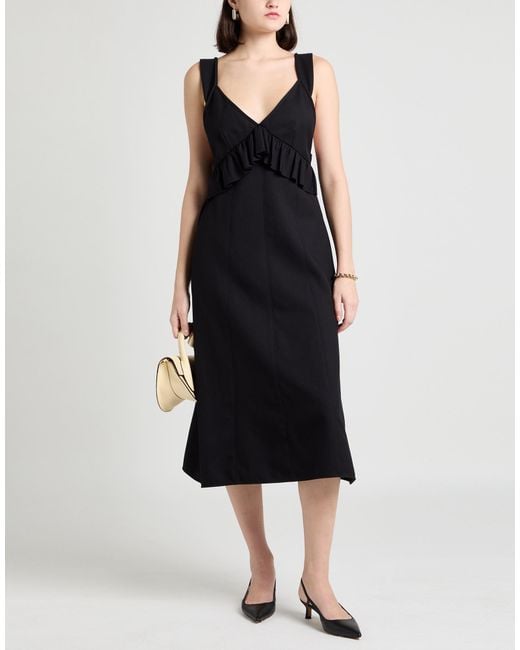 Vestido Midi Plan C de color Black