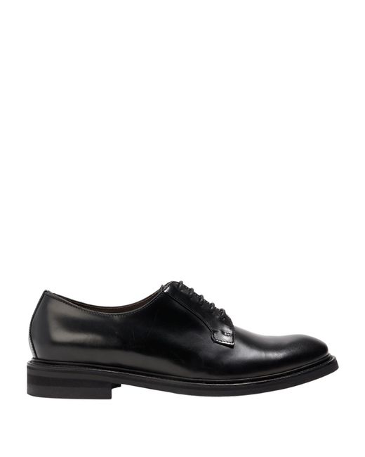 Seboy's Black Lace-Up Shoes Leather