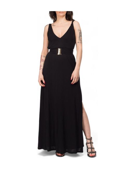 Robe longue Pinko en coloris Black