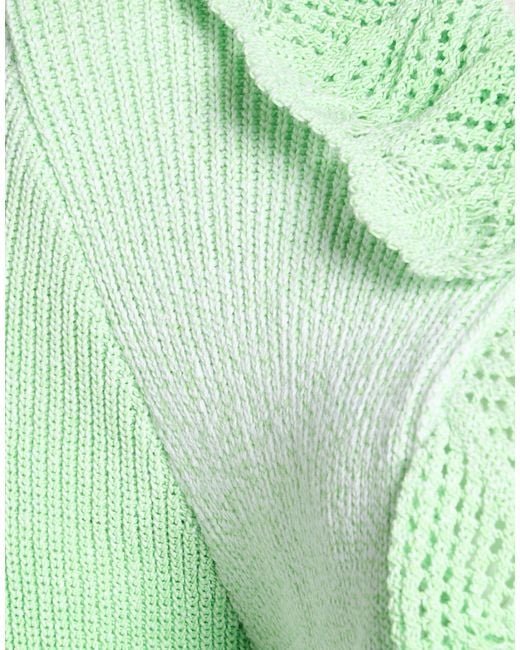 MSGM Green Cardigan