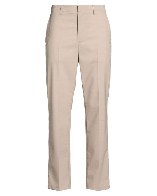 Department 5 Natural Taupe Pants Polyester, Virgin Wool, Elastane for men