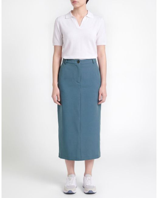Colmar Blue Light Midi Skirt Polyester, Viscose, Elastane
