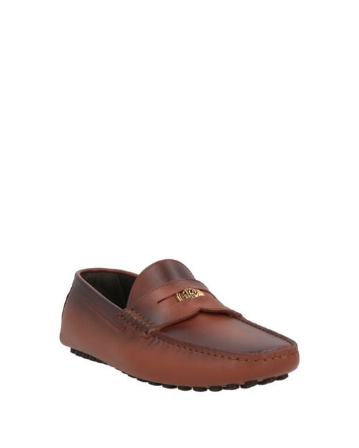 Roberto Cavalli Brown Loafers Calfskin for men