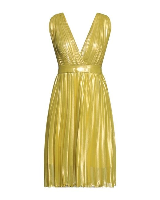 Camilla Yellow Lime Mini Dress Polyester, Elastane