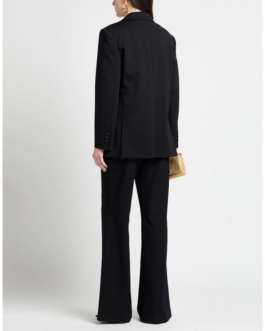 Alberta Ferretti Black Blazer Viscose, Polyamide, Elastane