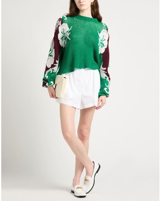 Versace White Shorts & Bermuda Shorts Cotton, Polyester
